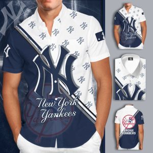 New York Yankees Bronx Bombers All Over Print Summer Shirt, Yankees Hawaiian Shirt Unisex T-shirt, Sweatshirt, Hoodie, Long Sleeve Tee - T-Shirt, Sweatshirt, Hoodie