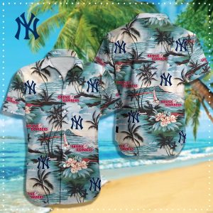New York Yankees Bronx Bombers Aloha Hawaiian Shirt, Yankees Hawaiian Shirt Unisex T-shirt, Sweatshirt, Hoodie, Long Sleeve Tee - T-Shirt, Sweatshirt, Hoodie