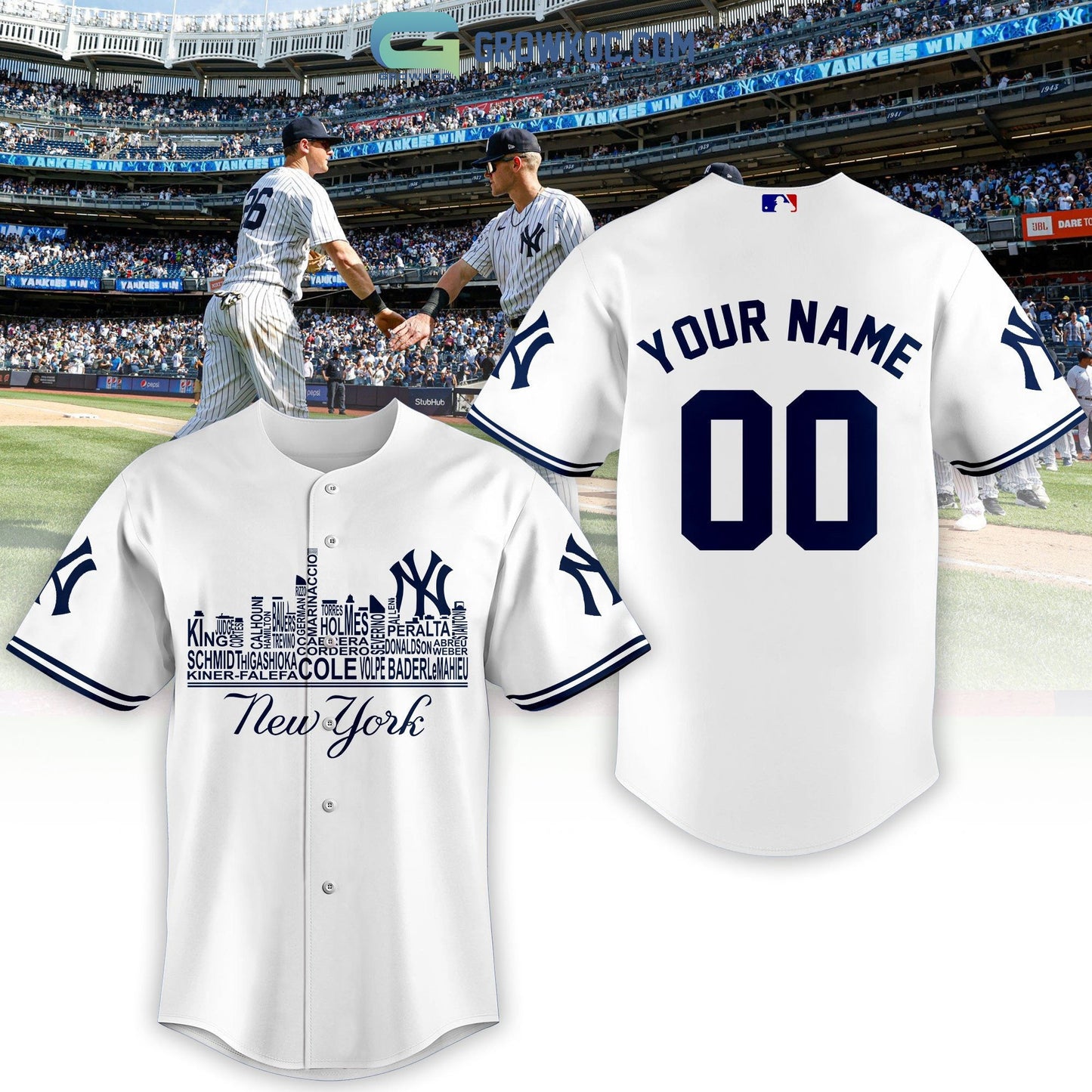 New York Yankees City Champions Best Team Personalized Baseball Jersey Unisex T-shirt, Sweatshirt, Hoodie, Long Sleeve Tee - T-Shirt, Sweatshirt, Hoodie
