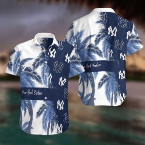 New York Yankees Full Printing Summer Short Sleeve Hawaiian Beach Shirt, New York Yankees Hawaiian Shirt - T-Shirt, Sweatshirt, Hoodie