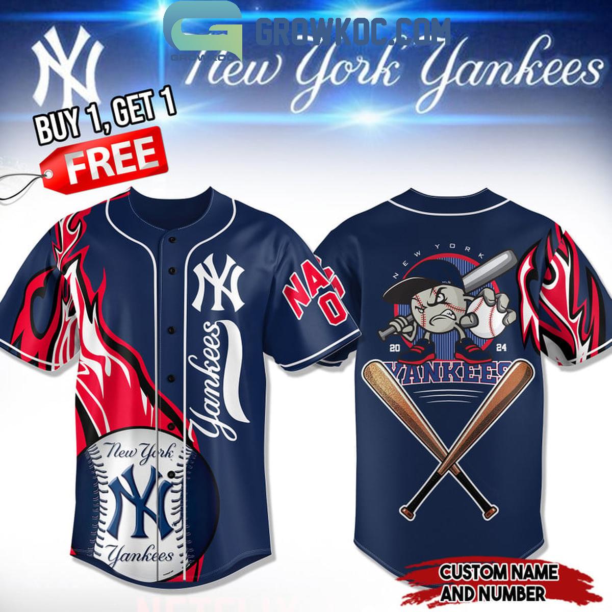 New York Yankees Winner Personalized Baseball Jersey Navy Version Unisex T-shirt, Sweatshirt, Hoodie, Long Sleeve Tee - T-Shirt, Sweatshirt, Hoodie