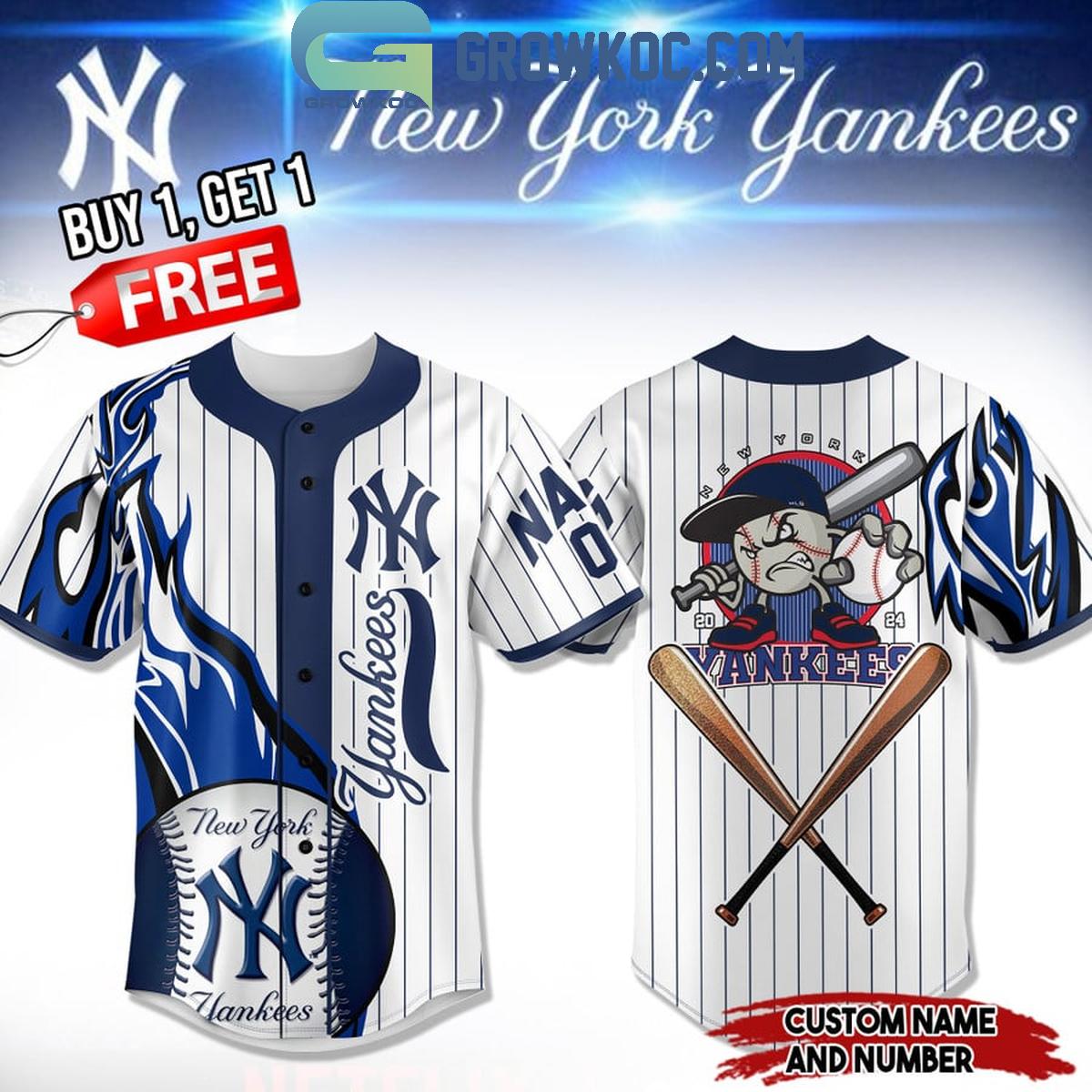 New York Yankees Winner White Design Personalized Baseball Jersey Unisex T-shirt, Sweatshirt, Hoodie, Long Sleeve Tee - T-Shirt, Sweatshirt, Hoodie