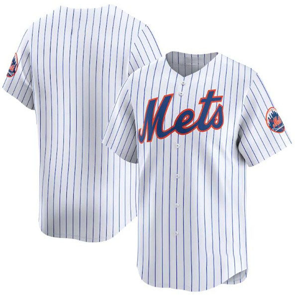 New York Mets Blank 2024 White Home Limited Stitched Baseball Jersey baseball jersey product view 1