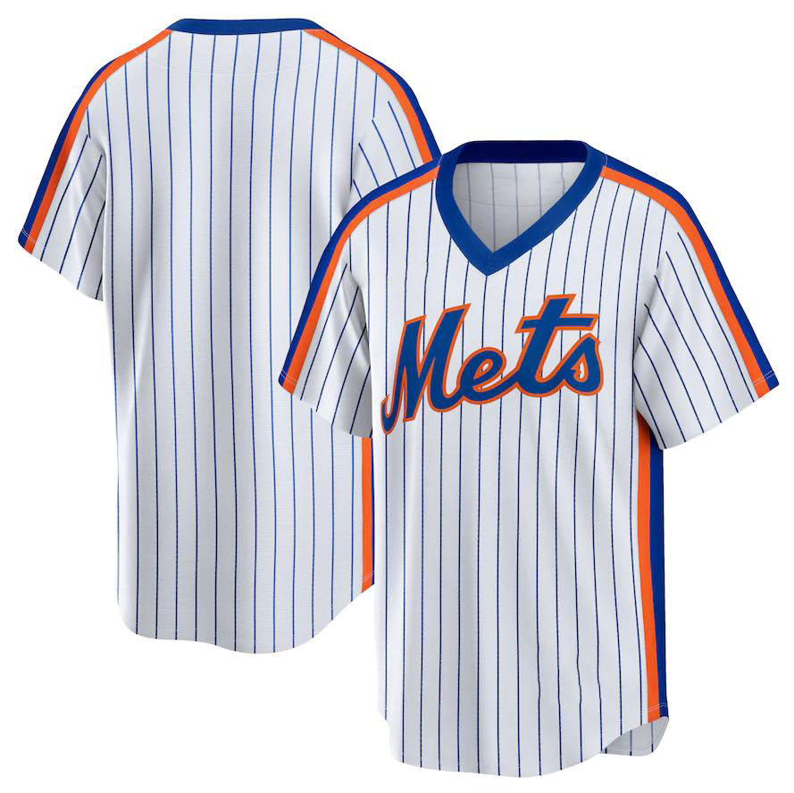 New York Mets White Home Cooperstown Collection Team Jersey Baseball Jerseys baseball jersey product view 1