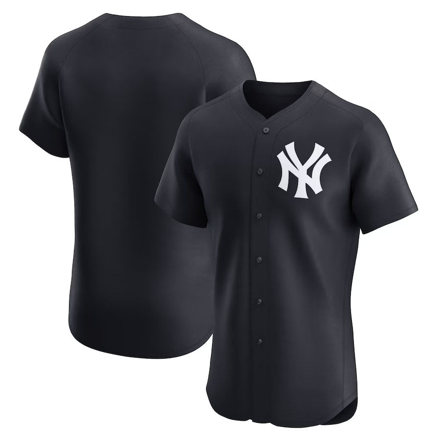 New York Yankees Alternate Elite Jersey - Black Stitched Baseball Jersey baseball jersey product view 1