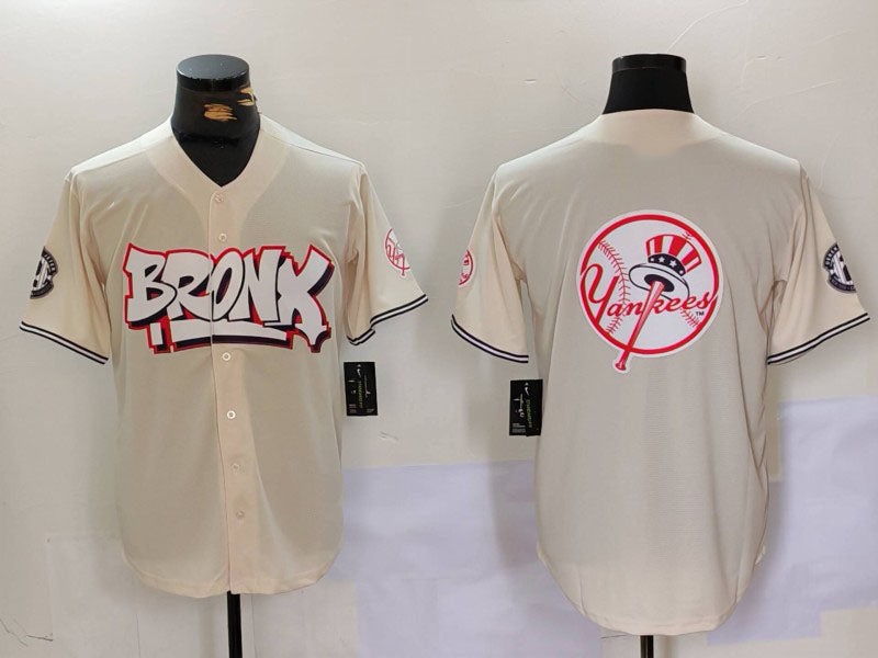New York Yankees Blank Cream Vapor Limited Stitched Baseball Jersey baseball jersey product view 1