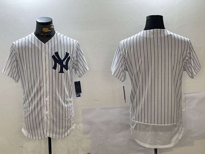New York Yankees Blank White 2024 Flex Base Stitched Baseball Jersey baseball jersey product view 1