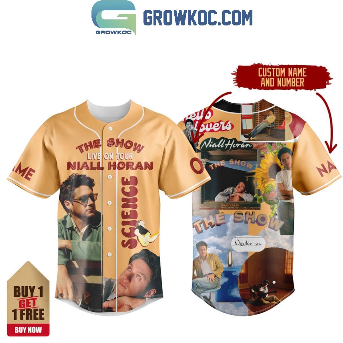 Niall Horan The Show Live On Tour Science Personalized Baseball Jersey Unisex T-shirt, Sweatshirt, Hoodie, Long Sleeve Tee - T-Shirt, Sweatshirt, Hoodie