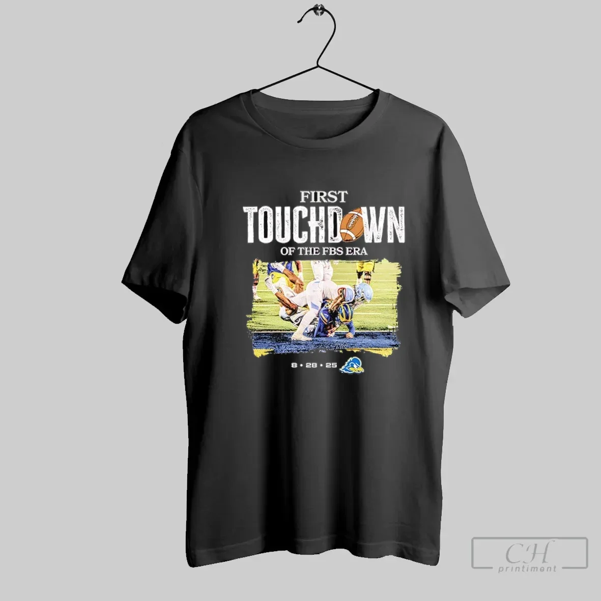 Nicholas Minicucci First Touchdown Fbs Era Delaware Blue Hens Safety Football T-Shirts, Hoodie, Sweatshirt - T-Shirt, Sweatshirt, Hoodie