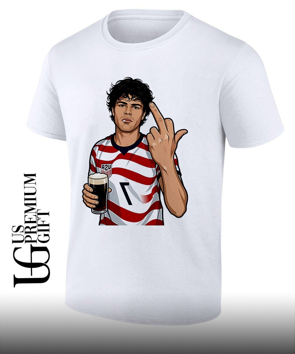 Nichole Gio Reyna middle finger US Soccer shirt Unisex T-shirt, Sweatshirt, Hoodie, Long Sleeve Tee - T-Shirt, Sweatshirt, Hoodie