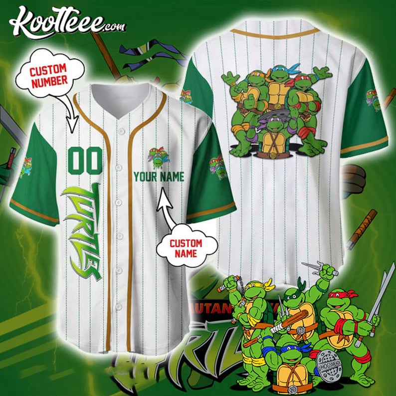 Ninja Turtle Baseball Jersey Unisex T-shirt, Sweatshirt, Hoodie, Long Sleeve Tee - T-Shirt, Sweatshirt, Hoodie