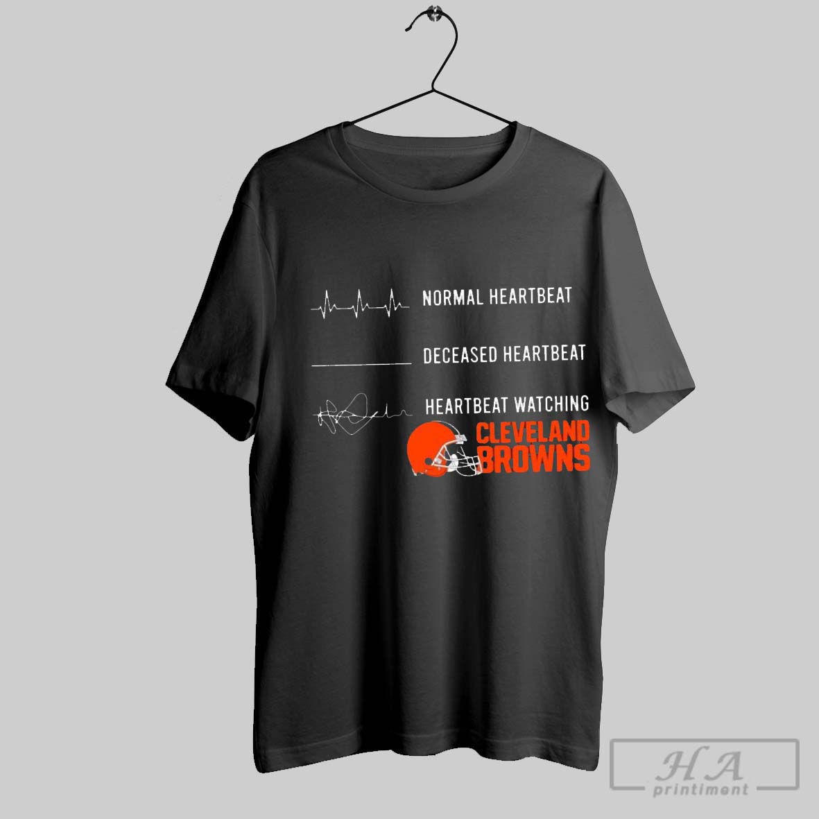 Normal Heartbeat Deceased Heartbeat Heartbeat Watching Cleveland Browns 2024 T-Shirts, Hoodie, Sweatshirt - T-Shirt, Sweatshirt, Hoodie