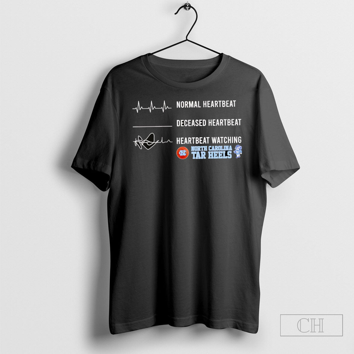 Normal Heartbeat Deceased Heartbeat Heartbeat Watching North Carolina Tar Heels T-Shirts, Hoodie, Sweatshirt - T-Shirt, Sweatshirt, Hoodie