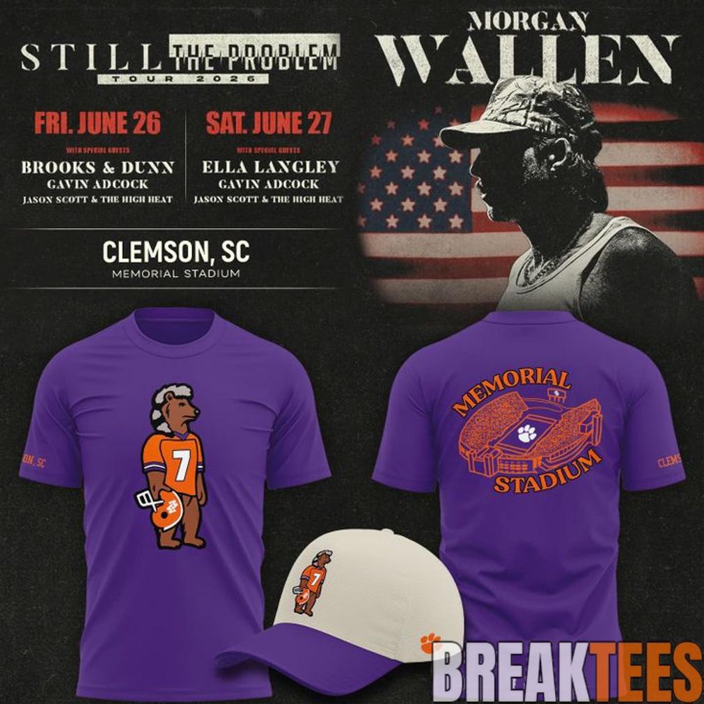 Norris Bear Morgan Wallen x Clemson Tigers T-Shirt Unisex T-shirt, Sweatshirt, Hoodie, Long Sleeve Tee - T-Shirt, Sweatshirt, Hoodie