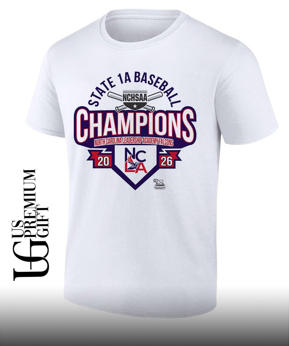 North Carolina Leadership Academy Falcons NCHSAA 1A Baseball State Championship 2026 shirt - T-Shirt, Sweatshirt, Hoodie