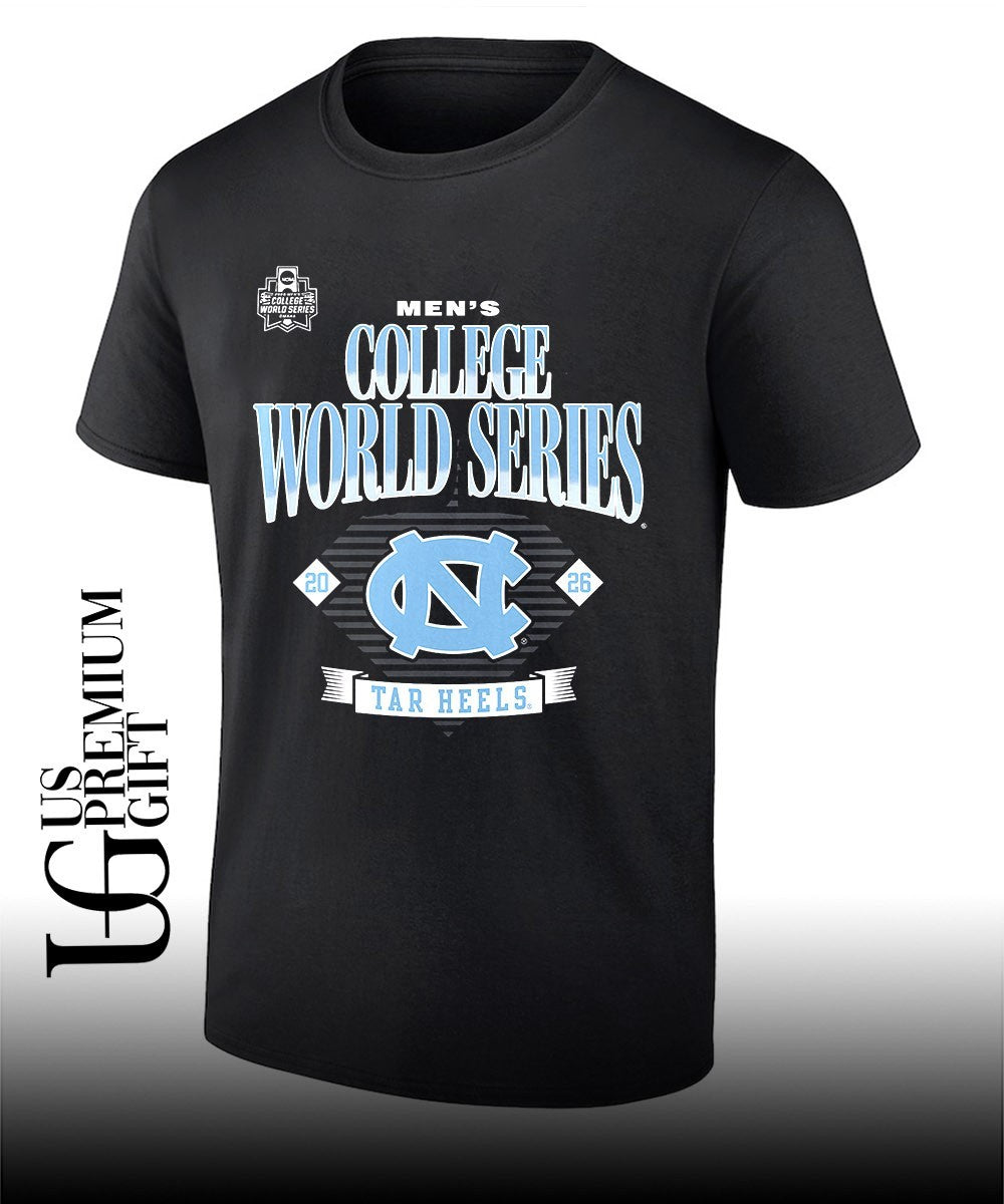 North Carolina Tar Heels 2026 NCAA Baseball Mens College World Series T-shirt Unisex T-shirt, Sweatshirt, Hoodie, Long Sleeve Tee - T-Shirt, Sweatshirt, Hoodie