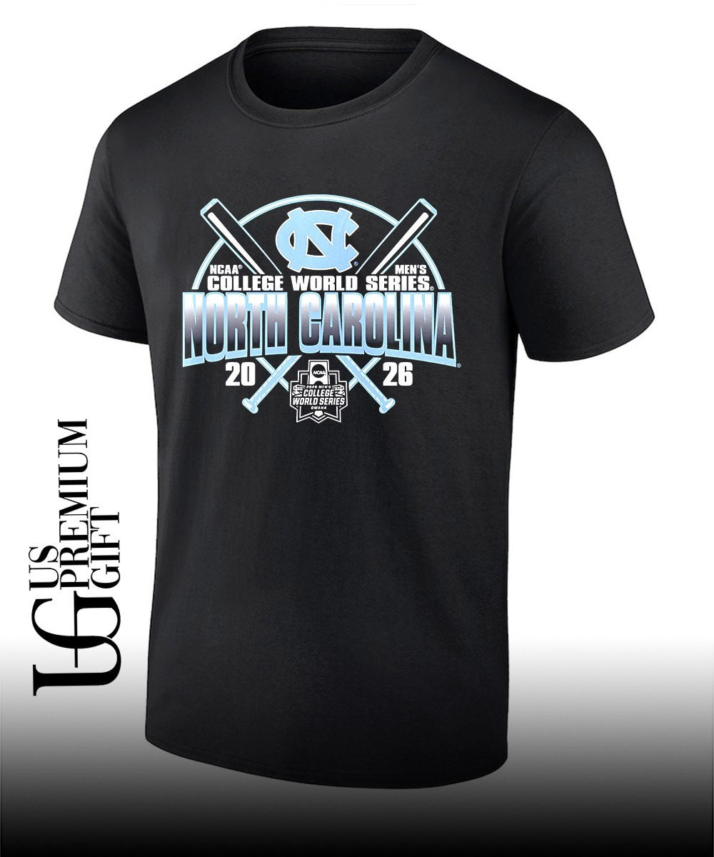 North Carolina Tar Heels 2026 NCAA Mens college World Series Game Bat T-shirt Unisex T-shirt, Sweatshirt, Hoodie, Long Sleeve Tee - T-Shirt, Sweatshirt, Hoodie