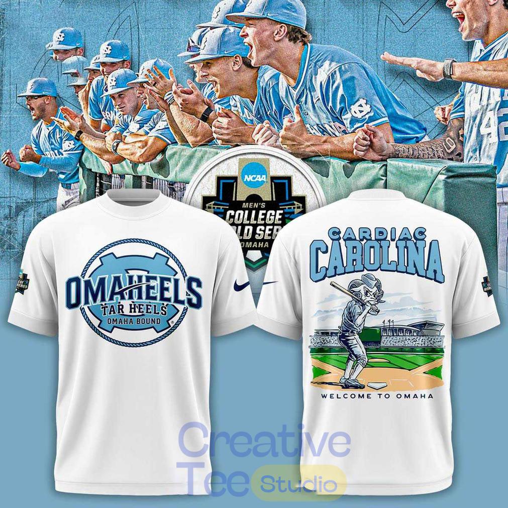 North Carolina Tar Heels Cardiac Carolina Welcome To Omaha 2026 Tee Hoodie Unisex T-shirt, Sweatshirt, Hoodie, Long Sleeve Tee - T-Shirt, Sweatshirt, Hoodie