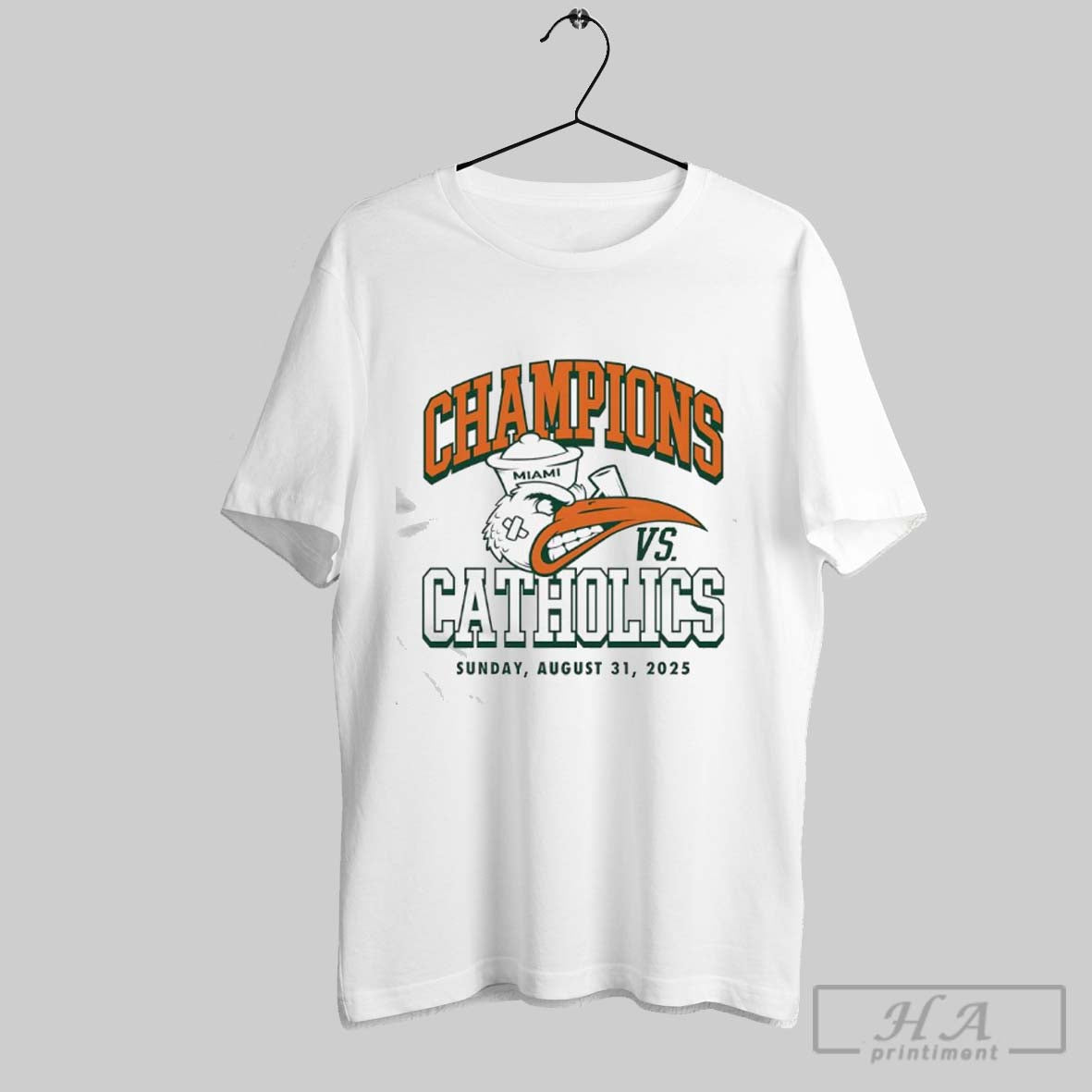 Notre Dame Vs Miami Champions Vs Catholics 2025 T-Shirts, Hoodie, Sweatshirt - T-Shirt, Sweatshirt, Hoodie