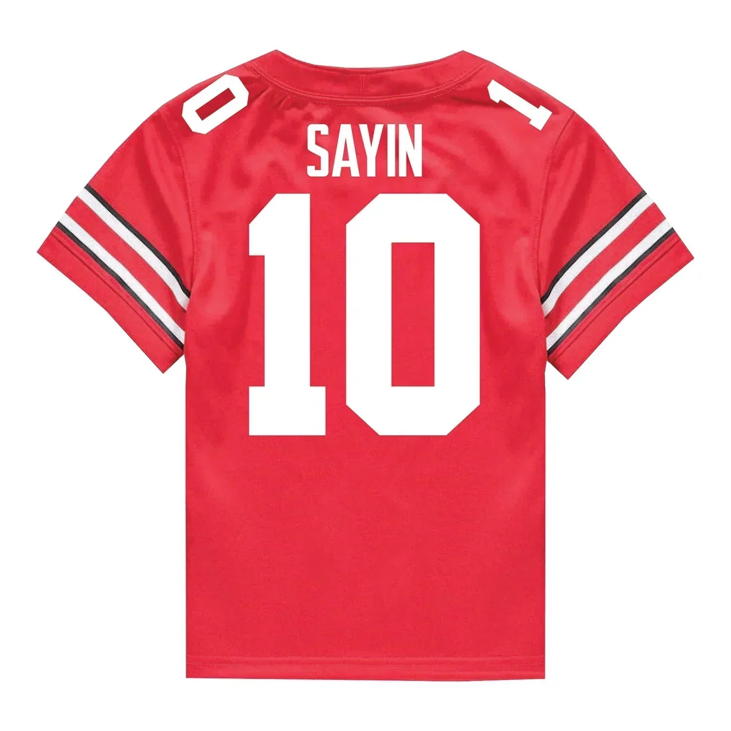 Julian Sayin Ohio State Buckeyes Jersey Red sports jersey product view 2