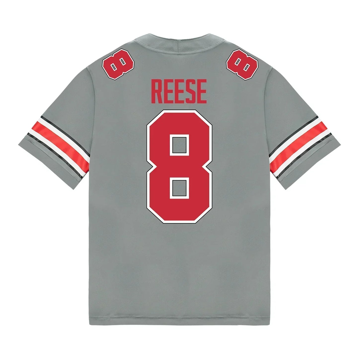 Arvell Reese Ohio State Buckeyes Jersey Grey sports jersey product view 1