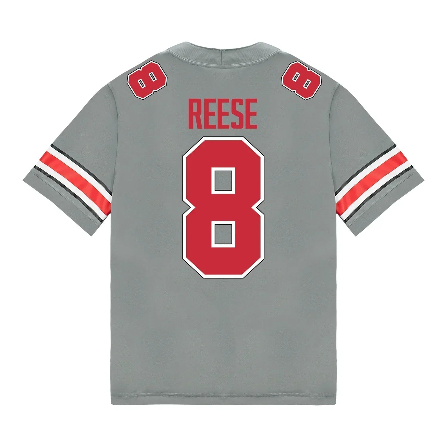 Arvell Reese Ohio State Buckeyes Jersey Grey sports jersey product view 1