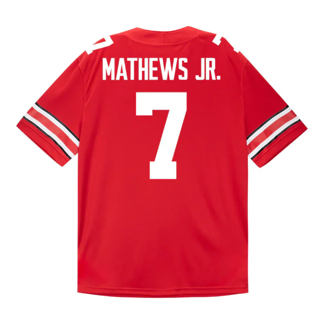 Jermaine Mathews Jr. Ohio State Buckeyes Jersey Red sports jersey product view 1