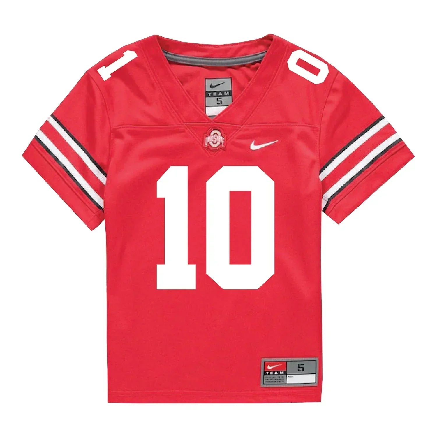 Julian Sayin Ohio State Buckeyes Jersey Red sports jersey product view 1