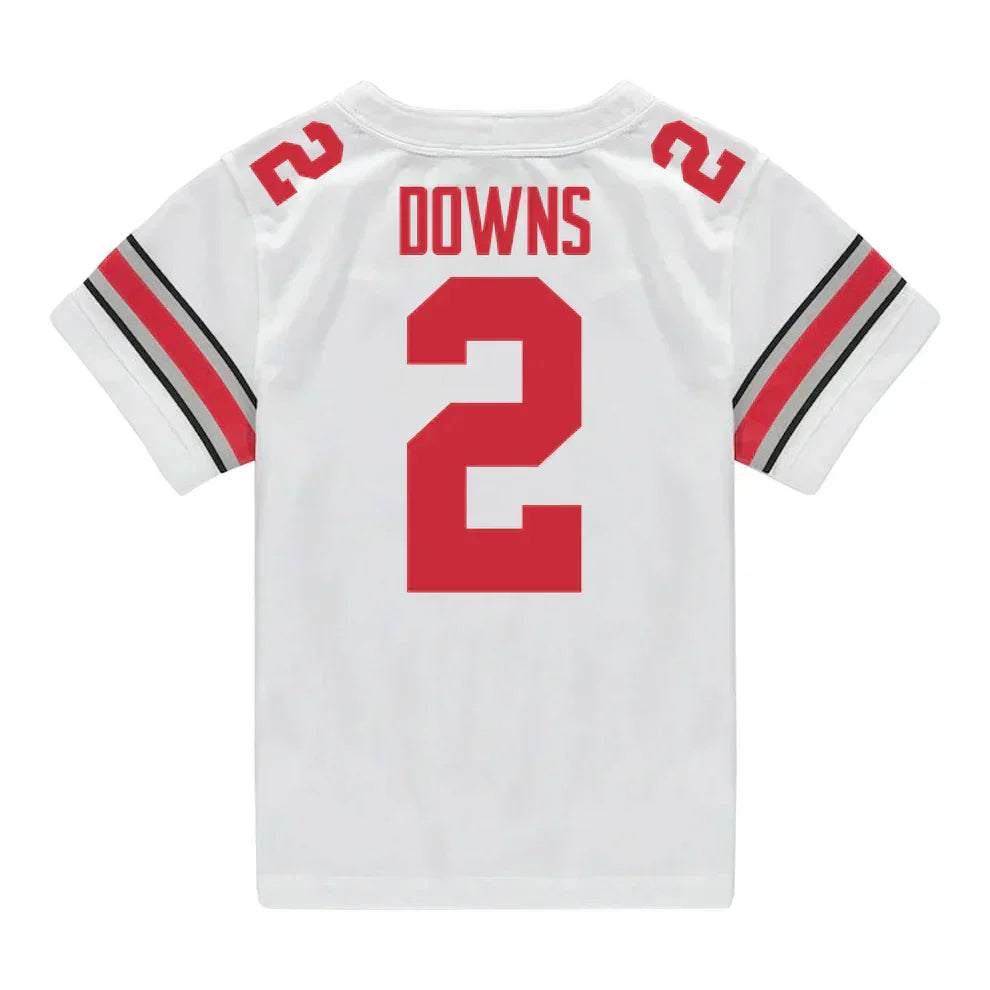 Caleb Downs Ohio State Buckeyes Jersey White sports jersey product view 2