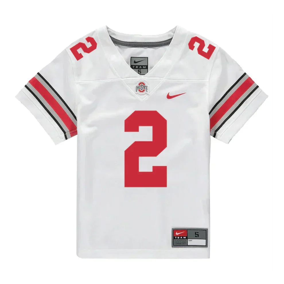 Caleb Downs Ohio State Buckeyes Jersey White sports jersey product view 1