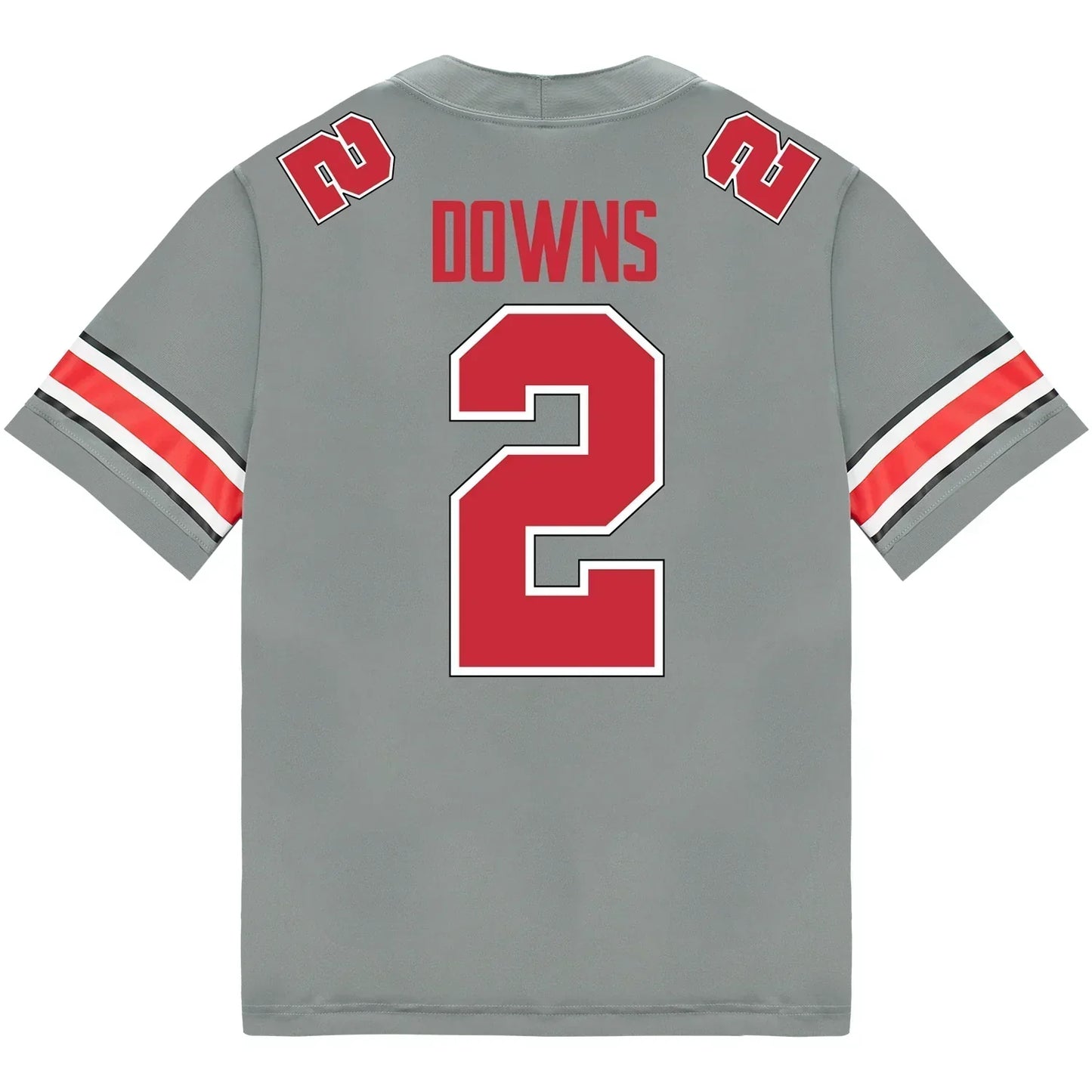 Caleb Downs Ohio State Buckeyes Jersey Grey sports jersey product view 2