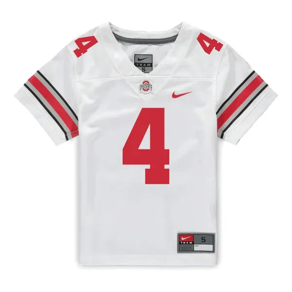 Jeremiah Smith Ohio State Buckeyes Jersey White sports jersey product view 2