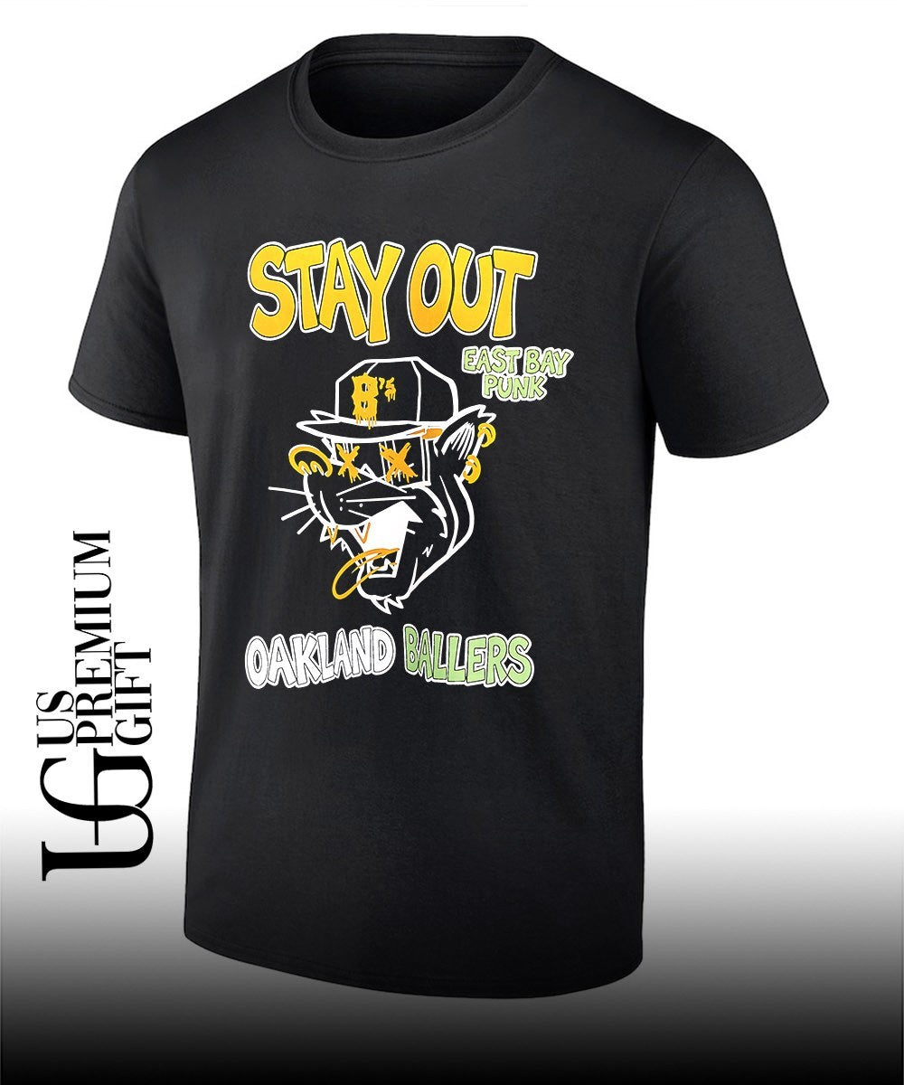 Oakland Ballers Stay Out East Bay Punk Bs mascot shirt Unisex T-shirt, Sweatshirt, Hoodie, Long Sleeve Tee - T-Shirt, Sweatshirt, Hoodie