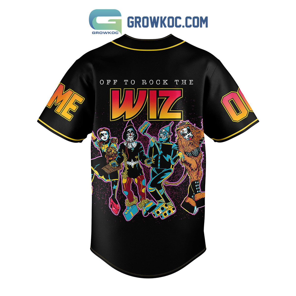 Off To Rock The Wiz Personalized Baseball Jersey Unisex T-shirt, Sweatshirt, Hoodie, Long Sleeve Tee - T-Shirt, Sweatshirt, Hoodie