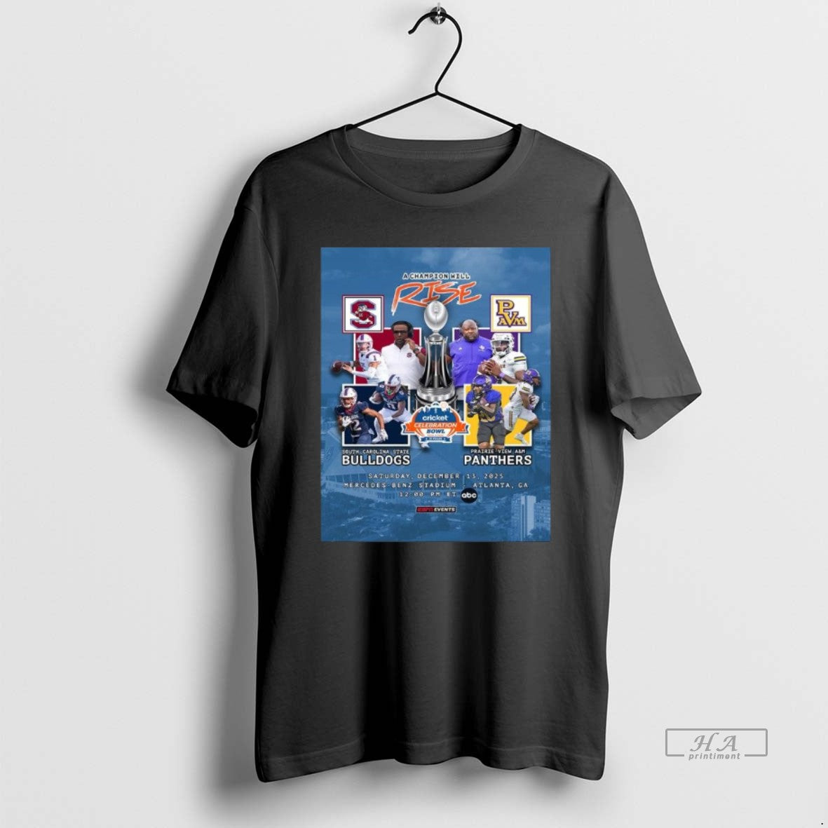 Official 2025 Cricket Celebration Bowl Matchup South Carolina State Bulldogs Vs Prairie View T-Shirts, Hoodie, Sweatshirt - T-Shirt, Sweatshirt, Hoodie