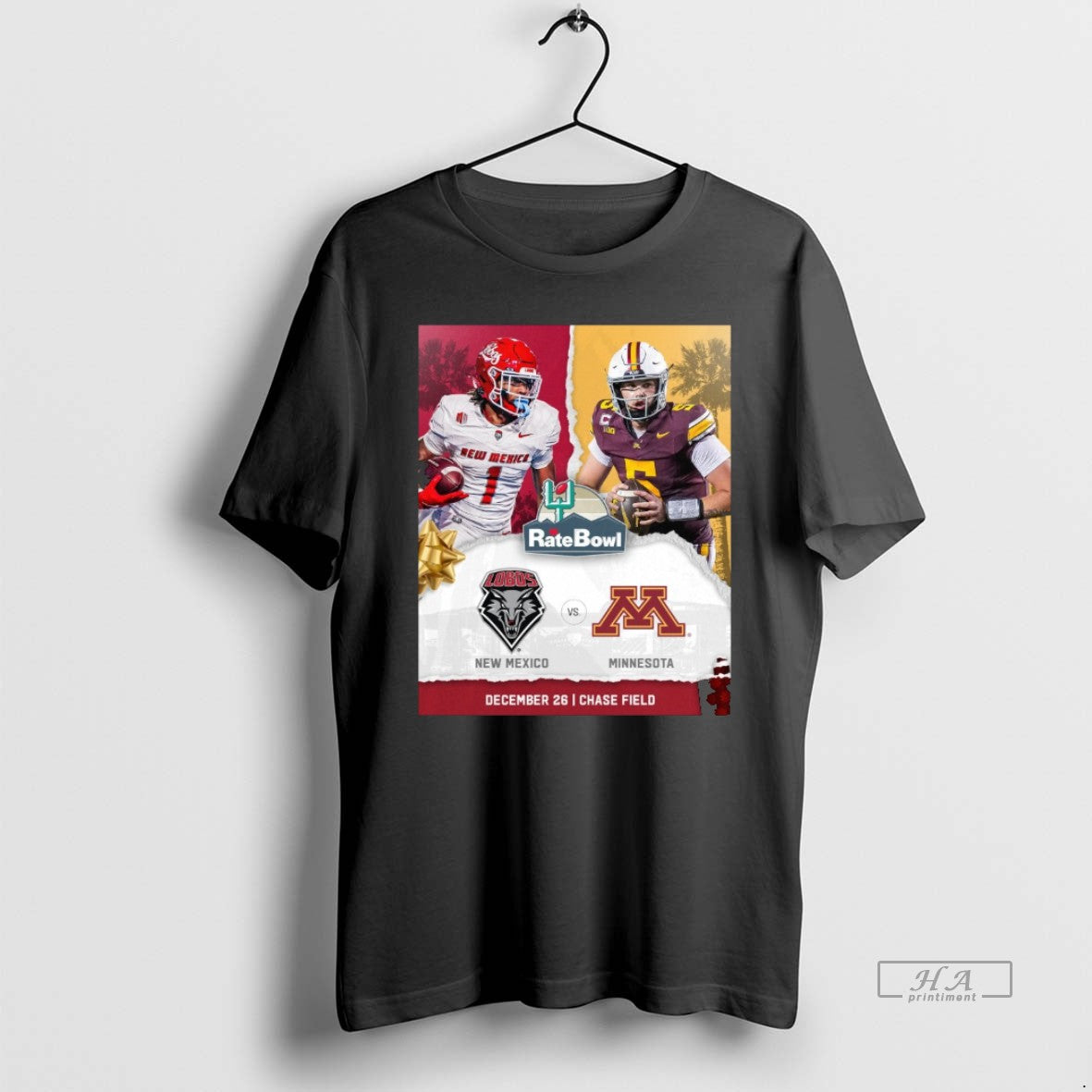 Official 2025 Rate Bowl New Mexico Lobos Vs Minnesota Golden Gophers December 26 T-Shirts, Hoodie, Sweatshirt - T-Shirt, Sweatshirt, Hoodie