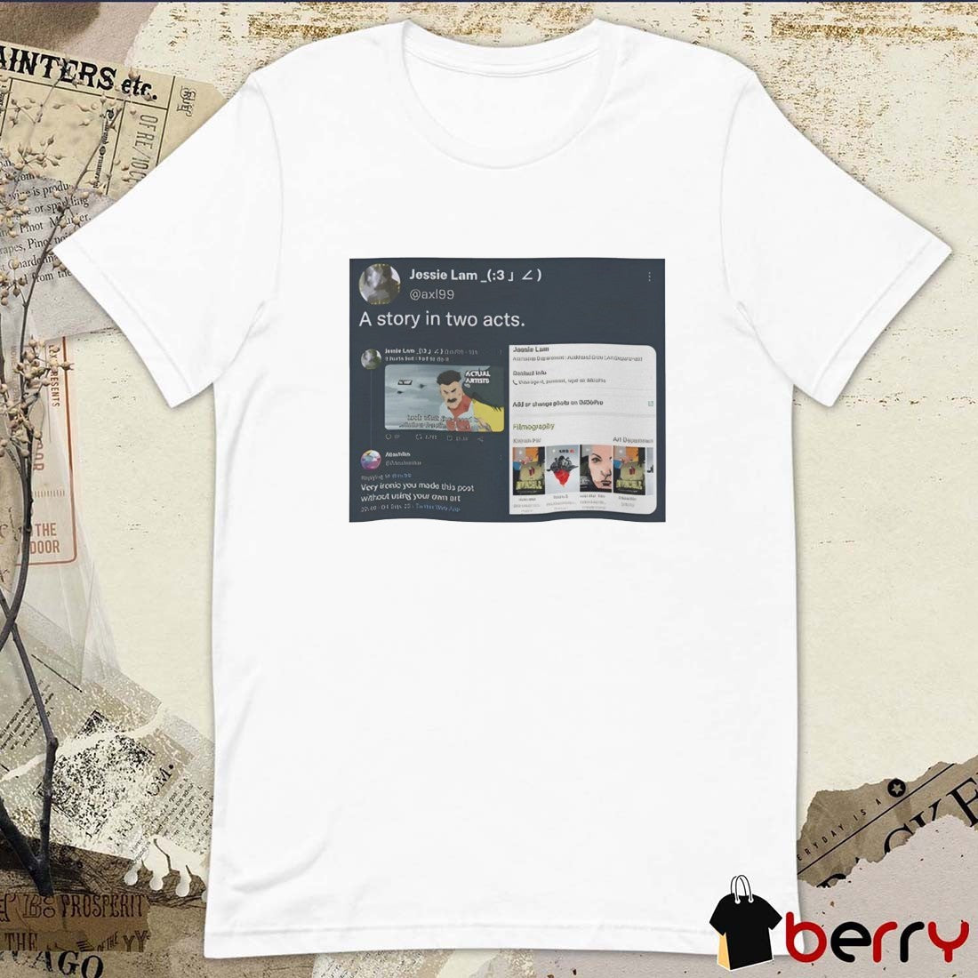 2026 Jessie Lam A Story in Two Acts Meme t-shirt Unisex T-shirt, Sweatshirt, Hoodie, Long Sleeve Tee - T-Shirt, Sweatshirt, Hoodie