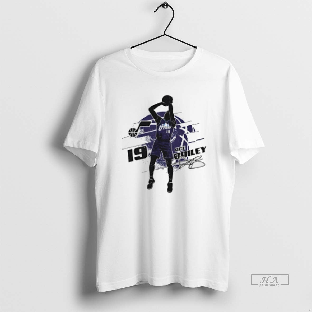 Official Ace Bailey Utah Jazz Signature Silhouette T-Shirts, Hoodie, Sweatshirt - T-Shirt, Sweatshirt, Hoodie