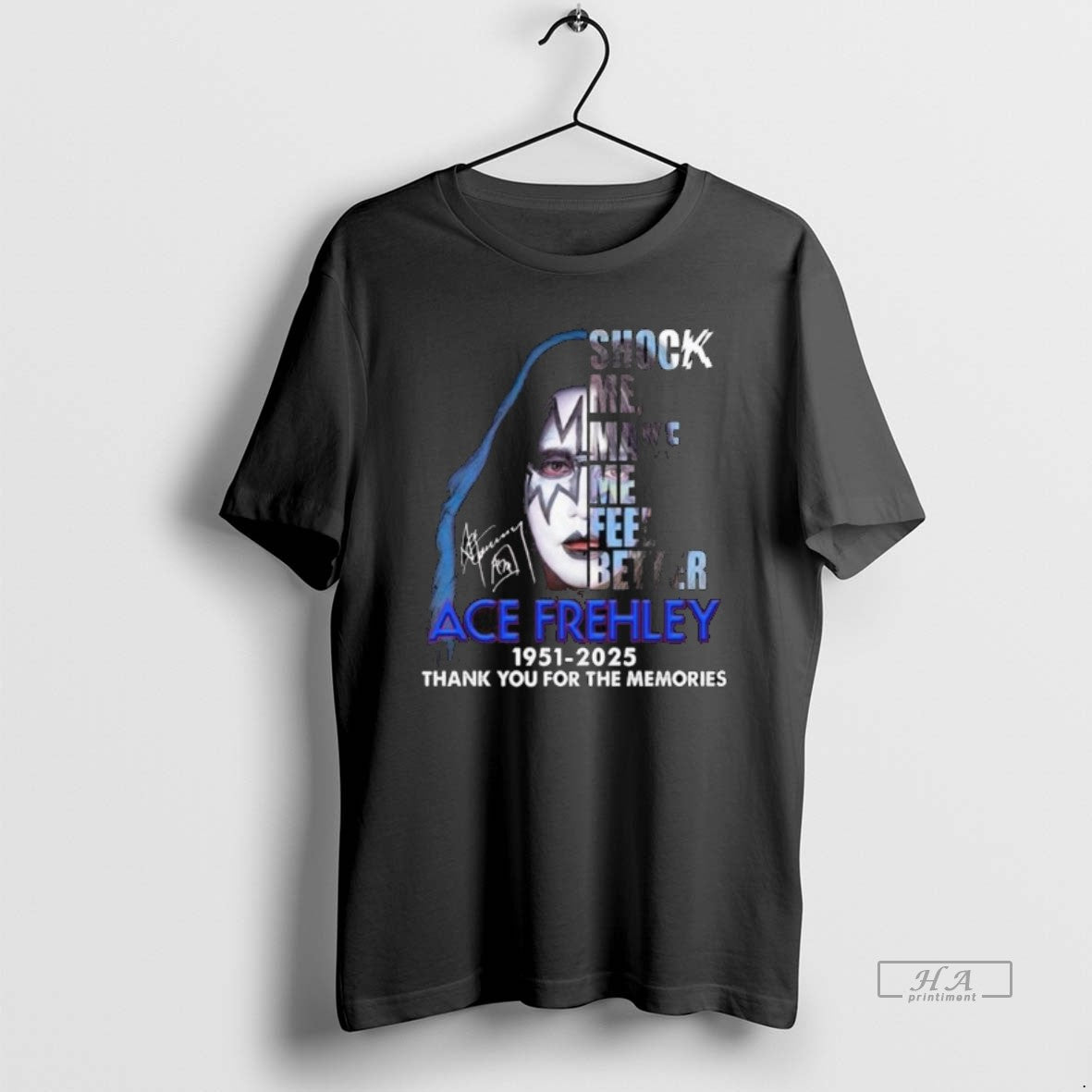 Official Ace Frehley Shock Me Make Me Feel Better 1951 2025 Thank You T-Shirts, Hoodie, Sweatshirt - T-Shirt, Sweatshirt, Hoodie
