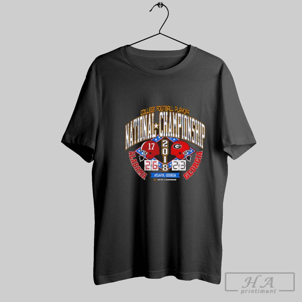 Official Alabama Vs Georgia National Championship Game 2018 College Football Playoff Retro T-Shirts, Hoodie, Sweatshirt - T-Shirt, Sweatshirt, Hoodie