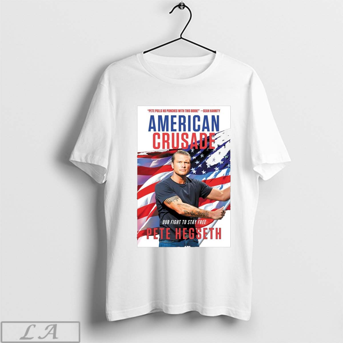 Official American Crusade Our Fight Stay Free Pete Hegseth Pete Pulls No Punches This Book Poster T-Shirts, Hoodie, Sweatshirt - T-Shirt, Sweatshirt, Hoodie