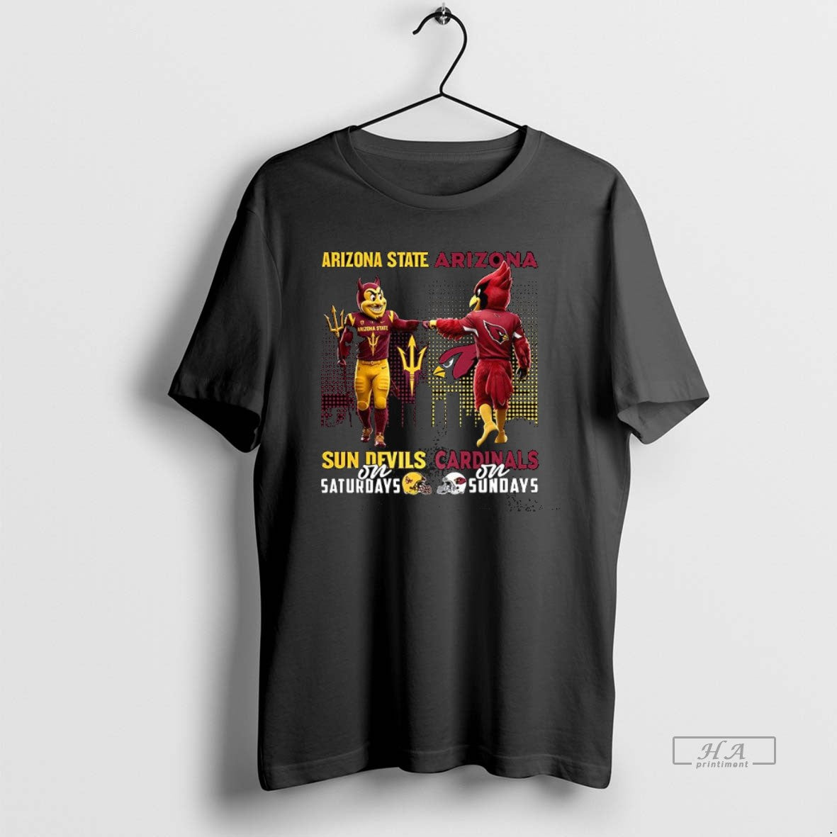 Official Arizona State Sun Devils Saturdays Vs Arizona Cardinals Sundays Mascot T-Shirts, Hoodie, Sweatshirt - T-Shirt, Sweatshirt, Hoodie