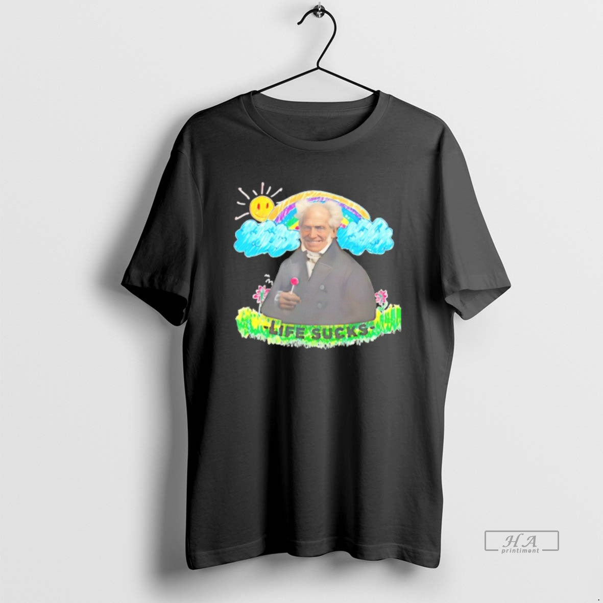 Official Arthur Schopenhauer Life Sucks Art T-Shirts, Hoodie, Sweatshirt - T-Shirt, Sweatshirt, Hoodie