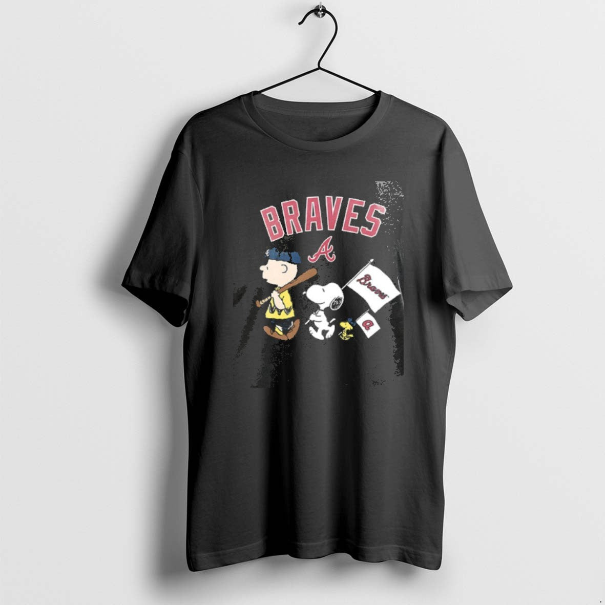 Official Atlanta Braves X Peanuts Flag 2 Sided T-Shirts, Hoodie, Sweatshirt - T-Shirt, Sweatshirt, Hoodie
