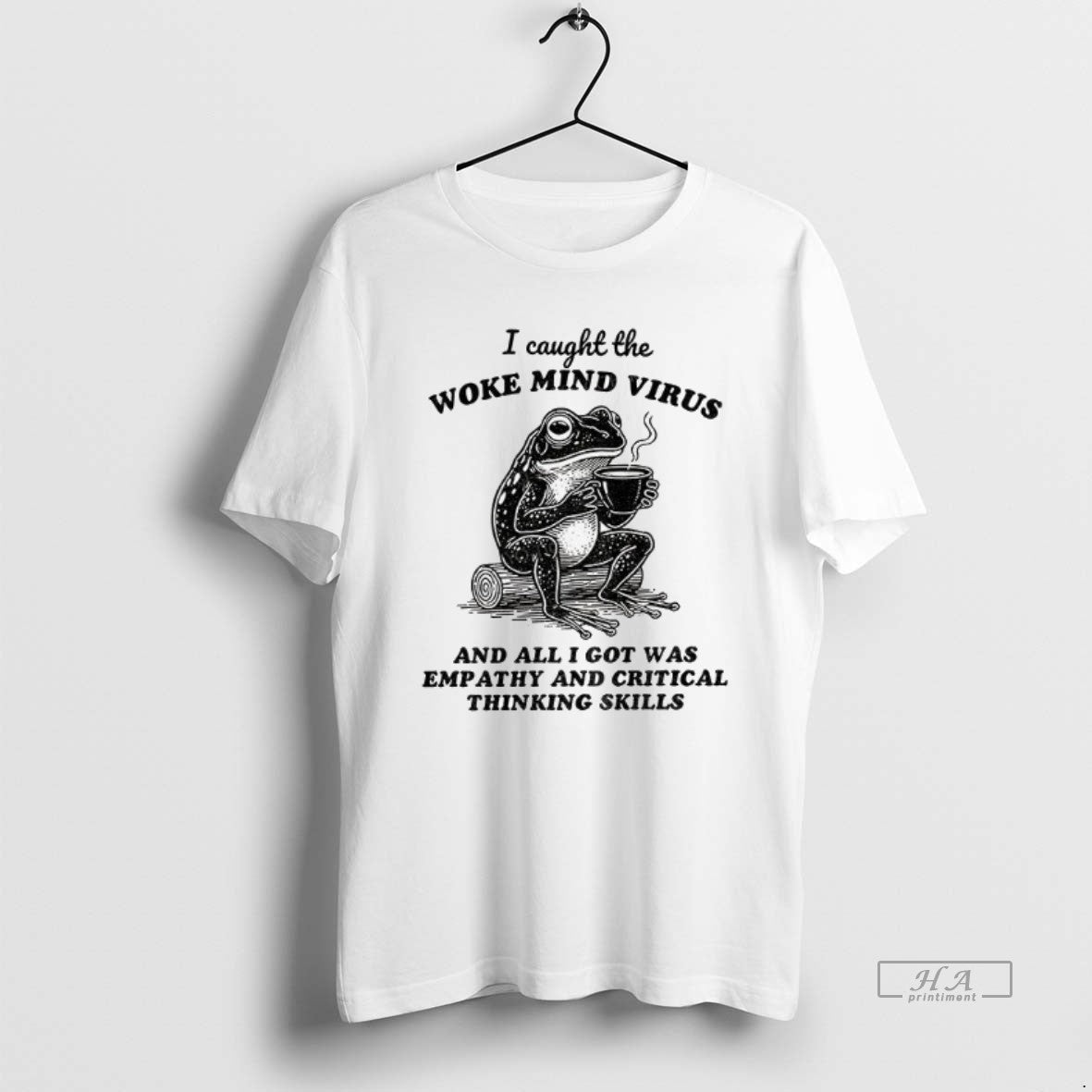 Official Awakened Thinking Virus Frog I Caught Woke Mind Virus All I Got T-Shirts, Hoodie, Sweatshirt - T-Shirt, Sweatshirt, Hoodie