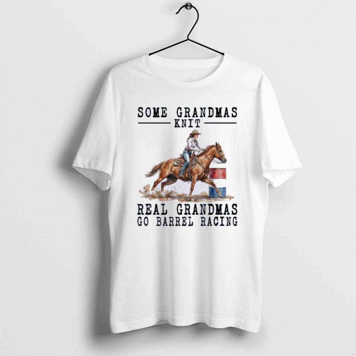 Official Barrel Racing Some Grandmas Knit Real Grandmas T-Shirts, Hoodie, Sweatshirt - T-Shirt, Sweatshirt, Hoodie