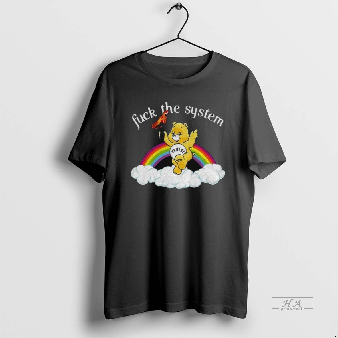Official Bear Resist Fuck System Rainbow Lgbt Pride Month T-Shirts, Hoodie, Sweatshirt - T-Shirt, Sweatshirt, Hoodie