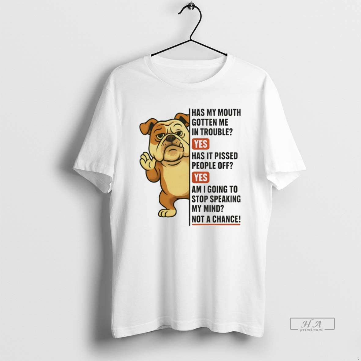 Official Bulldog Has My Mouth Gotten Me Trouble Yes Has Pissed People Off T-Shirts, Hoodie, Sweatshirt - T-Shirt, Sweatshirt, Hoodie