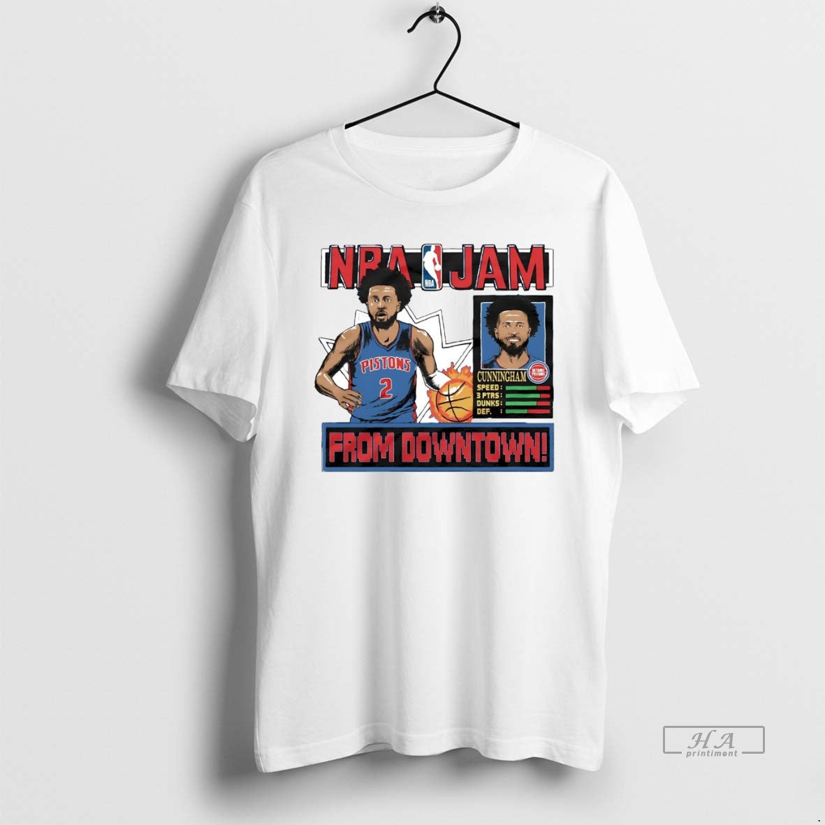 Official Cade Cunningham Downtown Nba Jam Pistons T-Shirts, Hoodie, Sweatshirt - T-Shirt, Sweatshirt, Hoodie