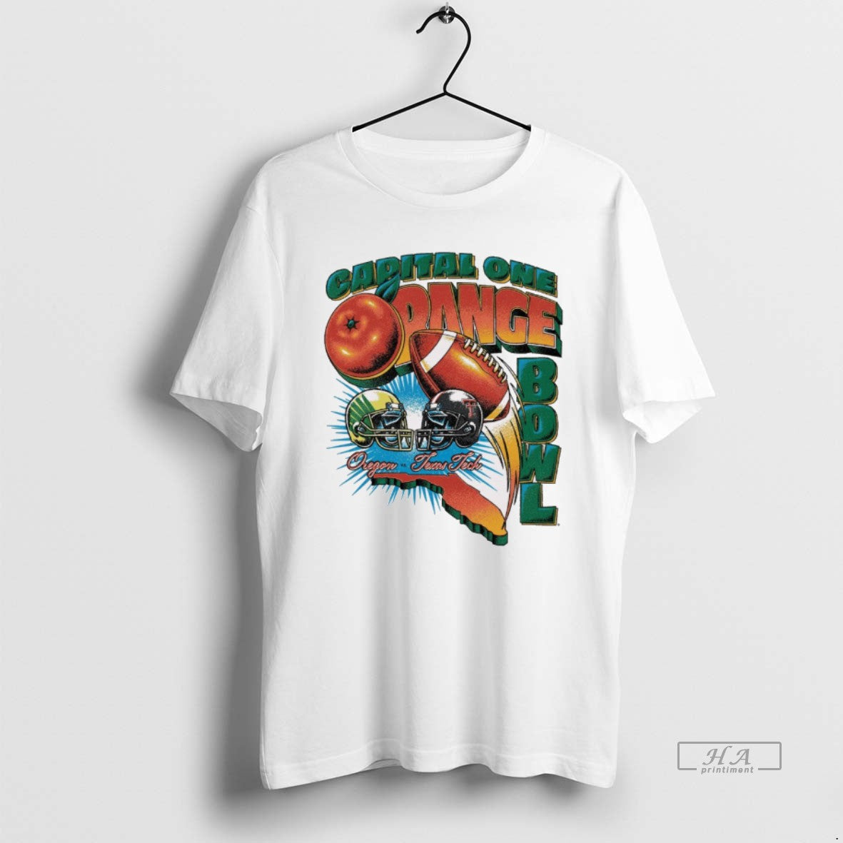 Official Capital One Orange Bowl 2026 Oregon Vs Texas Tech Vintage Retro Matchup T-Shirts, Hoodie, Sweatshirt - T-Shirt, Sweatshirt, Hoodie